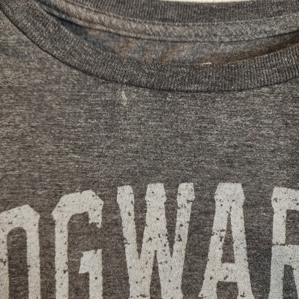💘Harry Potter Hogwarts School Gray Short Sleeve Cotton Blend Tee Size 2XL - Picture 3 of 5